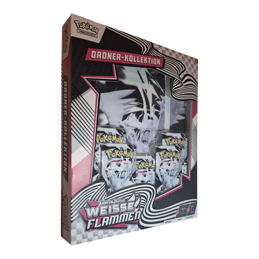 Weiße Flammen Ordner-Kollektion