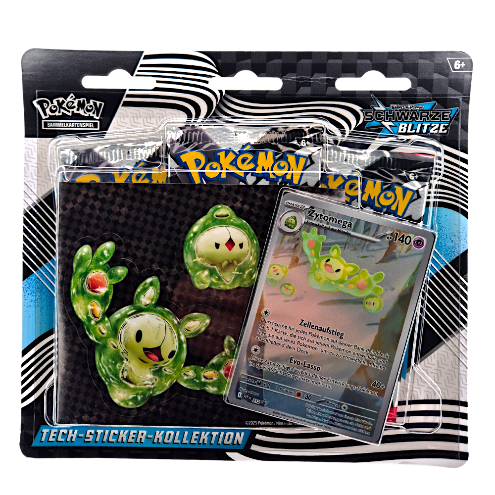 Schwarze Blitze Tech Sticker Kollektion