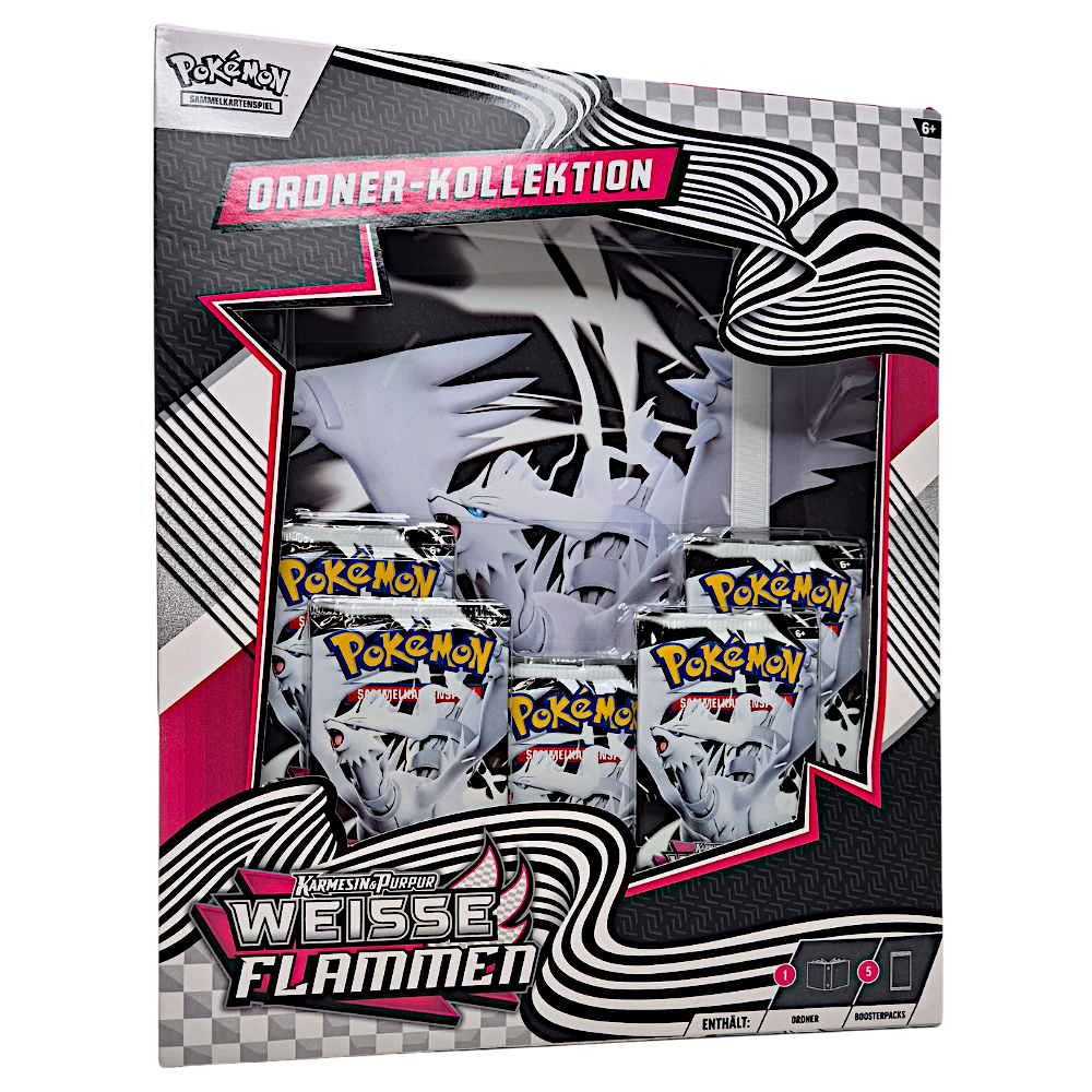 Weiße Flammen Ordner-Kollektion