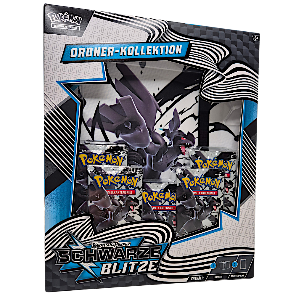 Schwarze Blitze Ordner-Kollektion